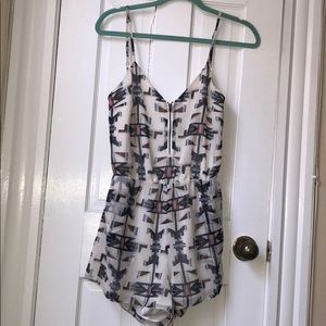 Patterned romper